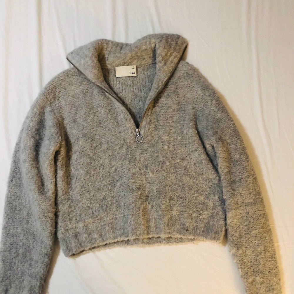 Aritzia Wilfred wool quarter zip